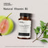 Vitamin B1 (Thiamine) Supplement 100mg - from Organic Guava and Tulsi - Plant-Based, Gluten-Free, Vegetarian, Non-GMO - 60 Capsules - Premium Diet...