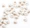 10mm Mushroom Semicircle White Faux Pearl Buttons for Sewing, Shirts, Skirts, Wedding Dresses, Jewelry Decorations, DIY Crafts (40pcs 10mm(0.394in...