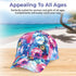 SAGEFINDS Watercolor Floral Print Baseball Cap | All-Over Print | Fashion Accessory | 100% Polyester | Adjusts to Fit Most...