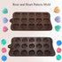 2 PACK Heart Rose Flower Ice Cube Silicone Mold,Diamond Heart Chocolate Candy Silicone Mold for Making Cookies Cakes Mousse Chocolate Ice Cream Je...