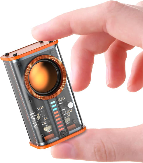 Transparent Wireless Bluetooth Speaker Portable Mini Speaker with LED Colorful Lights Stereo Sound TWS Small Speakers for Office, Party Camping, S...