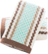 Pidada Hand Towels Set of 2 Striped Pattern 100% Cotton Soft Absorbent Decorative Towel for Bathroom (Brown)...