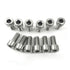 12Pcs Bike Water Bottle Cage Bolts Holder Screws M5 Inner Rack Hexagon Stainless Steel Screws for Bottle Holder Bracket Rack Cycling Accessories B...
