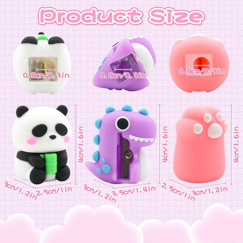 8PCS Pencil Sharpeners, Cute Pencil Sharpener for Kids, Kawaii Pencil Sharpeners Manual, Handheld Pencil Sharpener, Creative Cartoon Pencils Sharp...