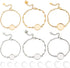 NBEADS 24 Pcs Blank Dome Bracelet Making Kits, 304 Stainless Steel Link Bracelet Making Round Cabochon Bezel Tray Blank Bangles Bracelets for Jewe...