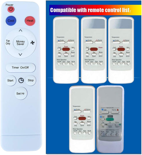 HA-F-01 Replacement for Friedrich Air Conditioner Remote Control 618-266-05 618-266-06 618-266-02 618-266-03 for SM14J10R SM14J10R-3 SM14J10R-A SM...