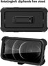 Defense iPhone 12 Case iPhone 12 Pro Case with Two Screen Protector 3 Layer Rugged Heavy Duty Cases for iPhone 12/ iPhone Pro,6.1 inch 2020 (Black...