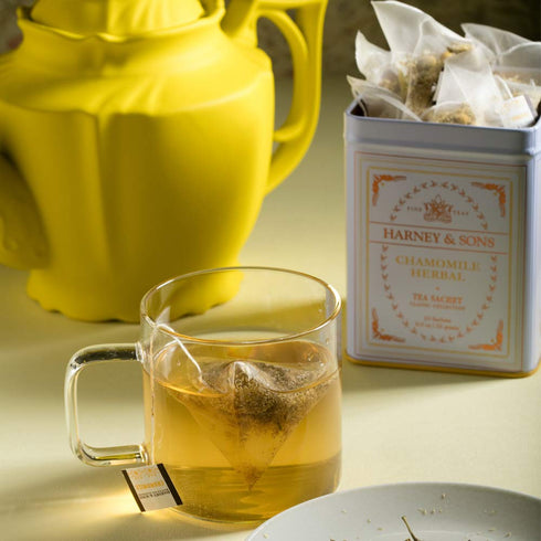 Harney & Sons Chamomile Herbal Tea, Classic Tin, 20 Sachets, white...
