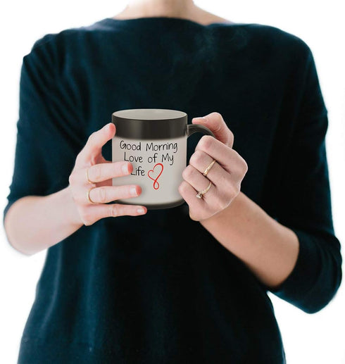 Good Morning Love of My Life #169 - A Nice Funny Humor Ceramic 11oz Magic Color Changing Coffee Mug Cup...