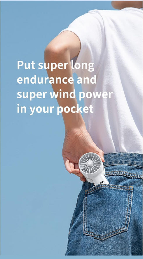 Portable Handheld mini fan, ice cooling fan, 3 IN 1 - Easy to use, desk fan, make up fan, travel and outdoor fan, small pocket fan, summer gift fo...