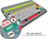 WYGCH- Ultra Thin Silicone Keyboard Cover Compatible with Logitech K480 Multi-Device Keyboard Protcetive Skin-Creative Rainbow Font...