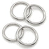 Heavy Duty Stainless Steel Metal O-Ring Welded Metal Round Rings for Camping Belt, Luggage Hardware Accessories (4, 8 x 50mm ID)...