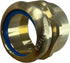 EZ-Fluid 1-1/2" FIP x 1-1/2 "OD Slip Joint Connection Brass Heavy Duty Waste Male Trap Adapter,Under Sink Waste Drain Line Connector with Brass Nu...
