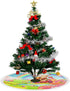 Kuziee Christmas Tree Skirt Xmas Tree Ornament ?Spring Sweet Candy LanSd Cartoon Easter Xmas Party Decoration Tassels Supplies Christmas Tree Base...