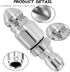 2 Pack 5000 PSI Sewer Jet Nozzle with Pressure Washer Coupler, Stainless Steel 1/4 Inch Pressure Washer Drain Jetter Hose Nozzle and Brass Fitting...