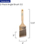 Pro Grade - Paint Brushes - 2Ea 3" Angle Brushes...
