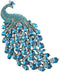 Rhinestone Peacock Brooch Pin Crystal Bird Brooch Safety Pin Animal Brooch Wedding Bridal Brooches Collar Lapel Pin Badge for Dress Shirts Coat...