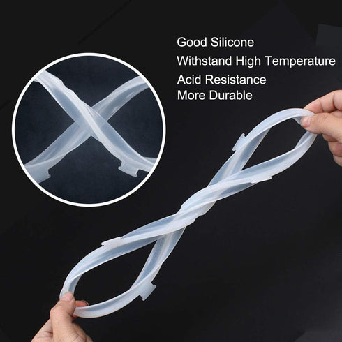 uxcell Silicone Gasket Sealing Ring for Electric Cookers, Sealing Ring Inner Diameter - 8.7 Inch, Fits 5/6 QT Models, Set of 2...