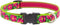 Lupine Large Dog Collar 3/4" wide Petunias design Adjusts from 15" to 25"...