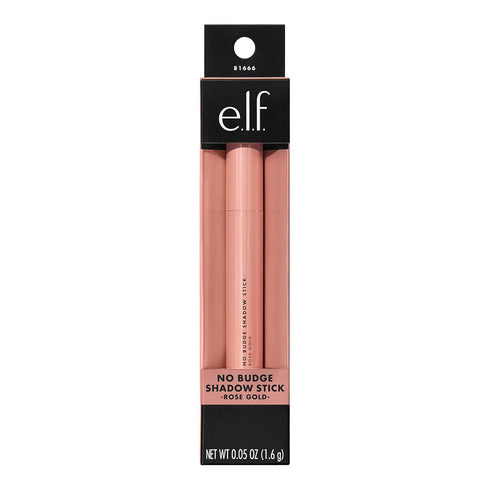 e.l.f. Cosmetics No Budge Shadow Stick, Longwear, Smudge-Proof Metallic Eyeshadow, Rose Gold, 0.056 Oz (1.6g)...