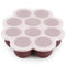 Silicone Baby Food Freezer Tray with Clip-on Lid - 2oz x 10 Pods Baby Food Silicone Freezer Molds, Breast Milk Freezer Tray, Dishwasher, Microwave...