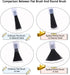 Empty Nail Polish Bottles with Round Brush 5ML, 6PCS Small Empty Glass Refillable Nail Polish Containers with Mixing Balls & Funnels (Matte Black)...