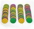 Decor365 Gold Purple Green Mardi Gras Decorations Glitter Dot Mardi Gras Garland Decor Circle Streamers Fat Tuesday Banner Carnival Themed Backdro...