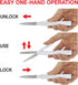 Plus Pen Style Compact Twiggy Scissors with Cover, White (34609)...