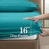 Premium 1800 Hotel Quality Wrinkle-Resistant 4-Piece Microfiber Sheet Set - Luxury Ultra Soft and Breathable Bedding 16 Inch Deep Pocket 4PC Sheet...