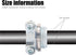 10pcs 3/4Inch Clamp Type Cable Connectors for Metallic Conduit Protect Cables Silver...