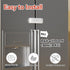 EUDEMON 1 Pack Latest French Fridge Lock French Door Refrigerator/Freezer Lock Apply to Max 3.54"(90mm) Two Door Gap Distance for Kids & Babies,Ea...