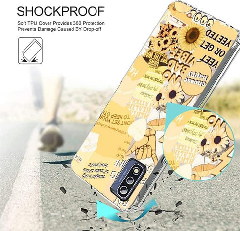 Aesthetic Phone Case for Motorola Moto G Power 2022,Aesthetic Sunflowers Season Phone Case for Girls Women Cool Trendy Design Soft TPU Gift Case...