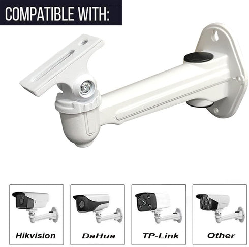 USIDAER Universal CCTV Security Camera Mounting, IP Camera Bracket, Aluminum Alloy Indoor Outdoor Wall Ceiling Mount Holder Stand Monitor Rotary B...