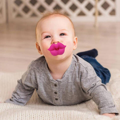 Funny Baby Pacifiers, Lips Pacifiers 0-18 Months for Babies,Lips Binky,Gift for Newborns,Infants,Toddlers,Baby Girl,BPA Free(3 Packs)...