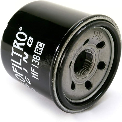 HiFloFiltro HF138RC Black RC High Performance Premium Oil Filter, Single...