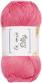 3 Skein La Mia Silky 100% Microfiber Acrylic, Total 10.5 Oz Each 3.52 Oz (110g) / 328 Yrds (300m), Fine, Sport, Baby Yarn, Pink - L015...