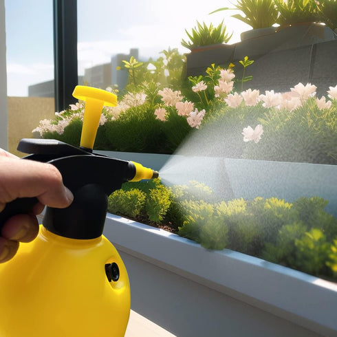 Garden Pump Sprayer Portable,Hand-held Lawn Pressure Pump Sprayer Bottle with Adjustable Nozzle for Spraying Weeds/Watering/Home Cleaning/Car Wash...