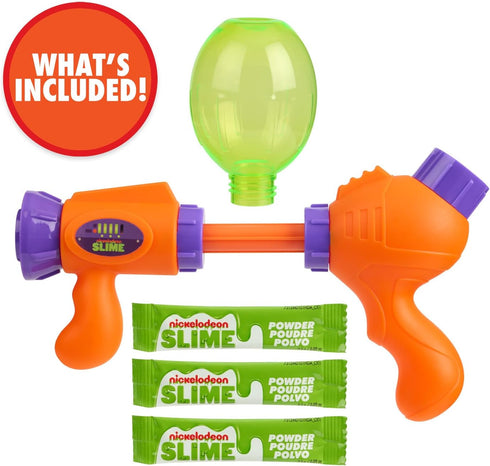 Nickelodeon Slime Compound Splat Splasher – Slime Blaster Shoots Goo Up to 25 Ft (Non-Toxic and Washable)...
