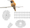 Hummingbird Feeder Flower Shape Feeder 30 Sets, Hummingbird Feeders Replacement Flowers Solid Plastic Hanging Bird Feeding Ports Replacement Parts...