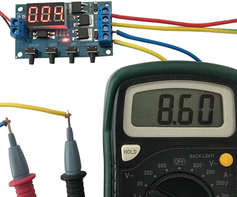 Timer Delay Relay DC 5V 12V 24V On Off Timer Module Trigger Cycle Dual MOS Delay Control Board with Digital Tube Display and Protective Shell for ...