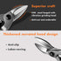 Finder 12" Aviation Snips, Long Straight Cut Tin Snips Cutting Shears Power Cutter with CR-V Blade & Comfortable Grip, 300mm Scissors for Cutting ...
