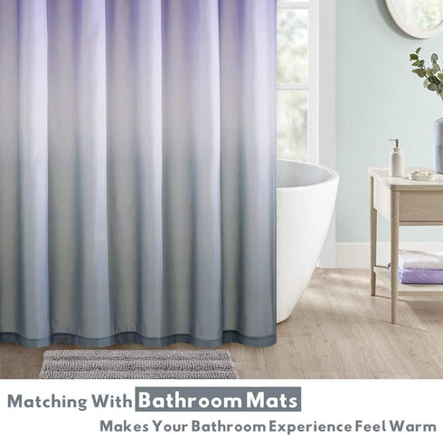 KGORGE Bath Shower Curtain Waterproof - Farmhouse Shower Curtains Liner Bathroom Privacy Morden Room Decor Office Hooks Included, 72 Wide x 72 Lon...