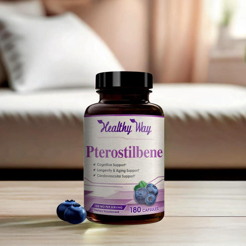 150mg Pterostilbene Supplement - Once Daily Antioxidant Supplement for Healthy Aging Immune Heart Skin and Brain Support - Naturally Derived Non-G...