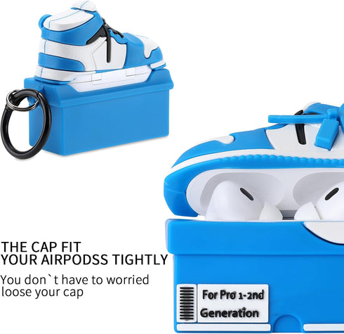 Maxjoy for Airpods Pro Case, Cute 3D Box Case Compatible with Airpods Pro 2019 Case, Shockproof for Airpod Pro Case Men Women with Cleaner Kit & K...