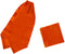 Dan Smith Feel Silk Long-Self Day Ascot For Party 53" Big-Tall Solid Orange Long-Self Cravat Tie Pocket-Square Set Christening Toddler Girls C.C.A...