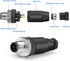Eonvic M12 8 Pin Male Connector, 12mm A Code IP67 30V 2A AC/DC Industrial Circular Connector, Unshiled Field Assembly Wireable Sensor Right Angle ...
