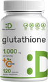 Glutathione Supplement 1,000mg Per Serving, 98% Purity | Plus Vitamin C 500mg, Active Reduced Form (GSH) | Intracellular Antioxidant – Supports De...