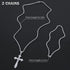 Cross Pendant for Car Rear View Mirror Decor Hanging Ornament Stainless Steel Three-layer Cross Necklace Amulet Jewelry Men Boys Christian Gift, S...