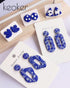 KEOKER Silk Screen Stencils for Polymer Clay,Cheetah Leopard Silk Screen for Polymer Clay, 6 PCS Reusable Silkscreen Print Kit for Printing on Cla...
