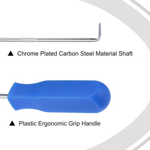 MECCANIXITY O-Ring Pick and Hooks 4in1 Set 140mm Oil Seal Gasket Precision Screwdriver Puller Remover Tool, Blue...